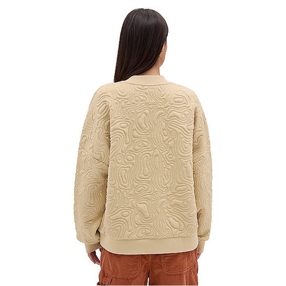VANS Skate Maze Crew Sweatshirt Sweater Mojave Desert Beige Oversized New Small - Picture 5 of 8